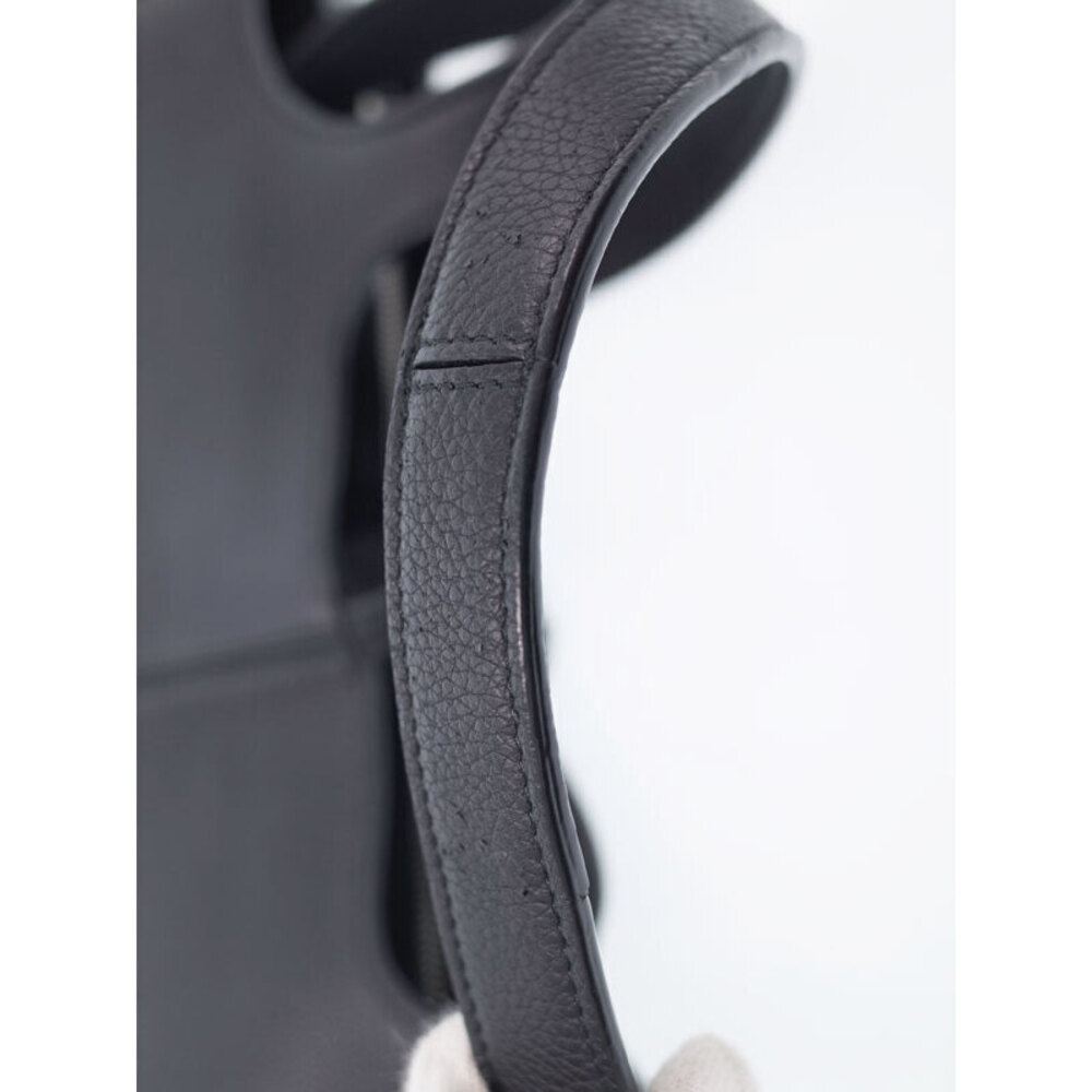 Celine Shoulder Tote Trifold Bag Leather Grained - Picture 4 of 9